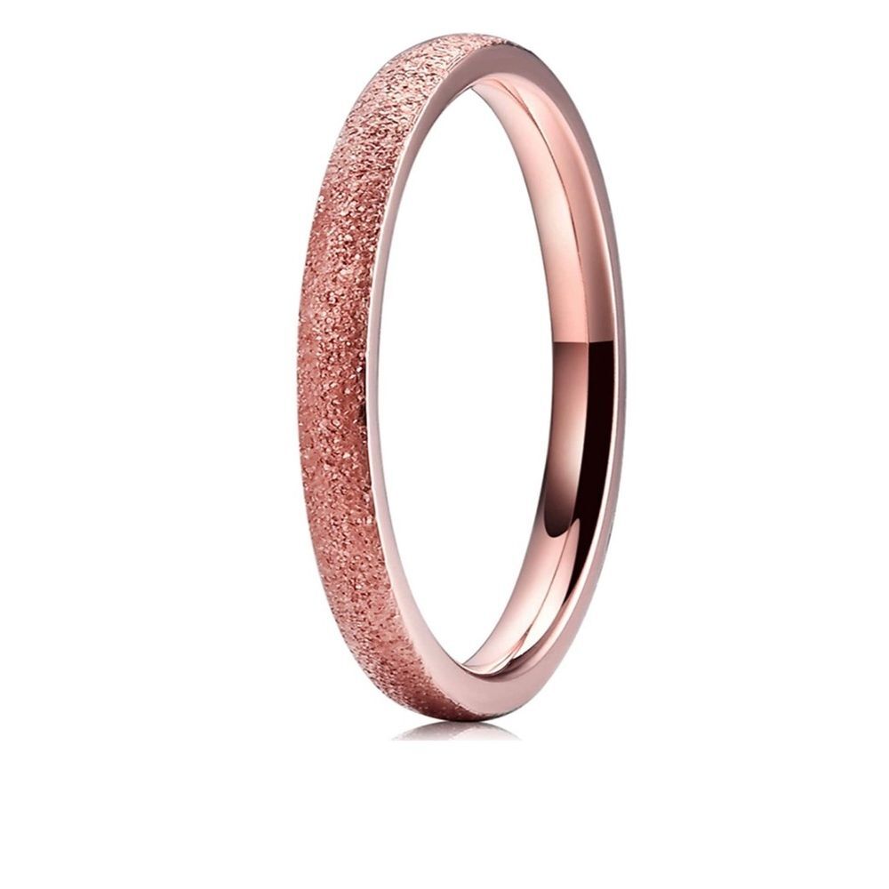 Matte Brilliance Rose Gold Ring